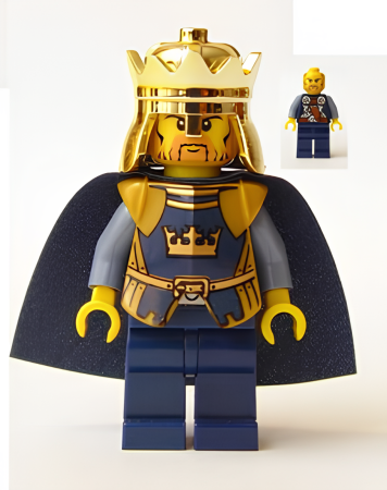 Минифигурка Lego Fantasy Era - Crown King with Cape cas332 N